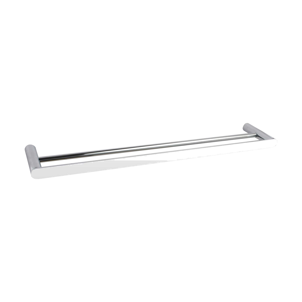 Rushy Double Towel Rail 600mm, Chrome