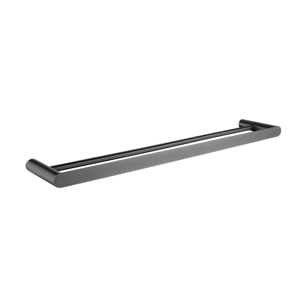 Rushy Double Towel Rail 600mm, Gunmetal Grey
