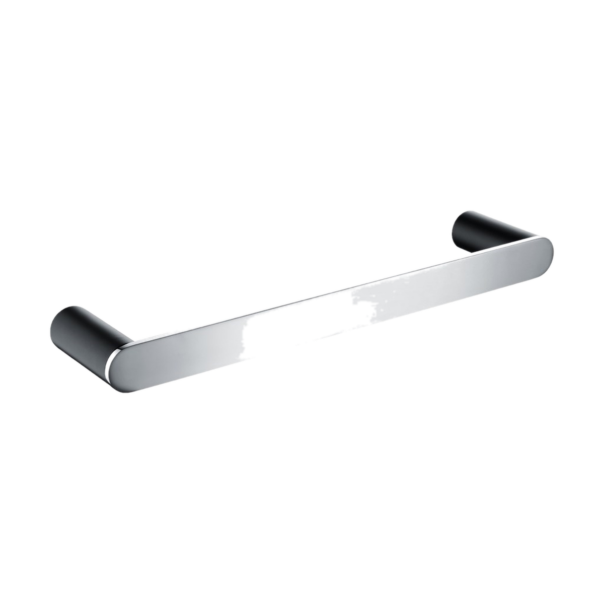 Rushy Hand Towel Rail 300mm, Black & Chrome