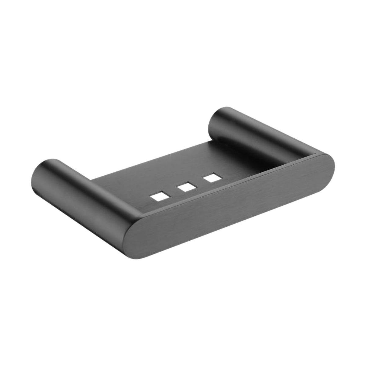 Rushy Soap Dish, Gunmetal Grey